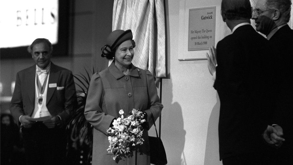 Queen Elizabeth II opens the North Terminal