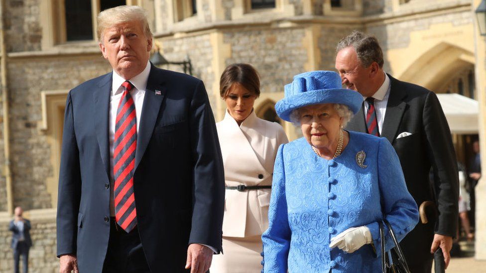 Donald Trump and Queen Elizabeth