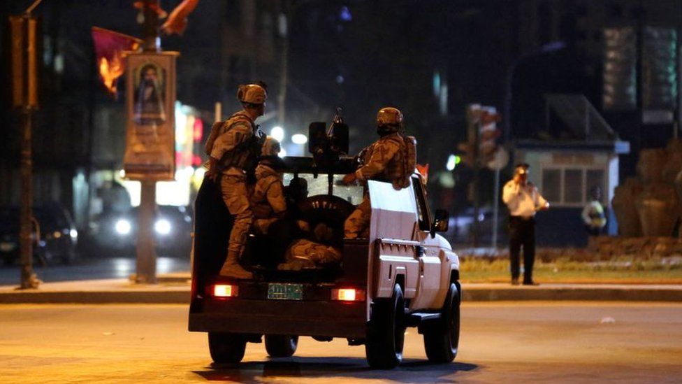 Iraqi security forces in Baghdad