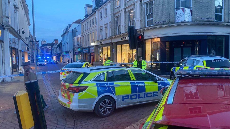 Police at scene in Ipswich