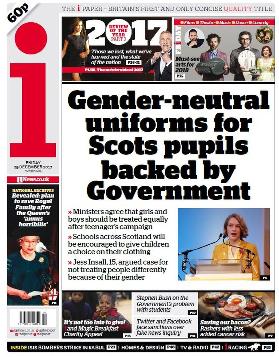 The papers Genderneutral uniforms BBC News