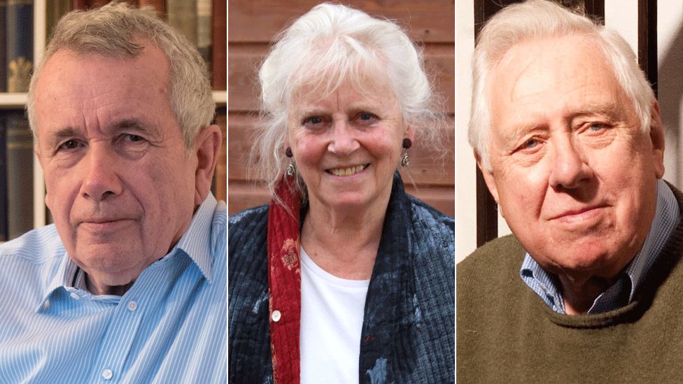 Martin Bell, Mairi Hedderwick and Roy Hattersley