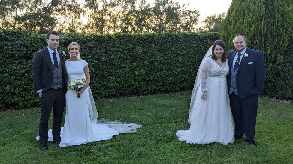 Coronavirus Brother And Sister Hold Outdoor Weddings On Same Day Bbc News