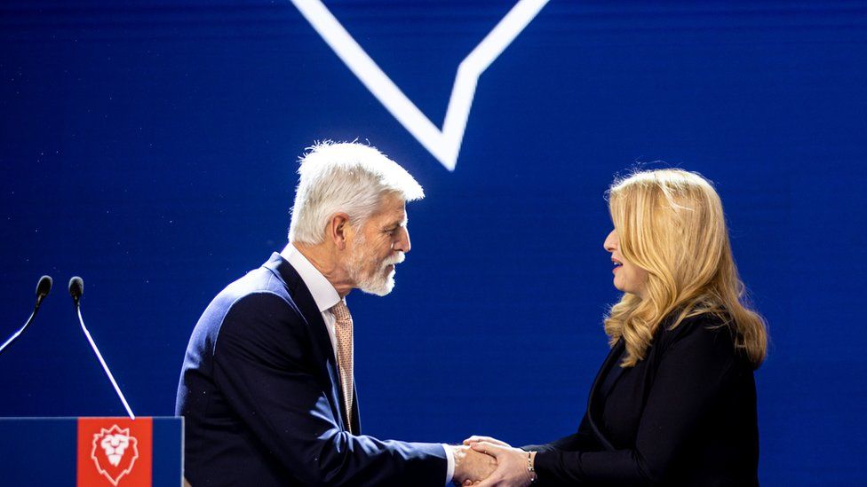 Ms Caputova met Mr Pavel soon after the announcement of the preliminary results on Saturday