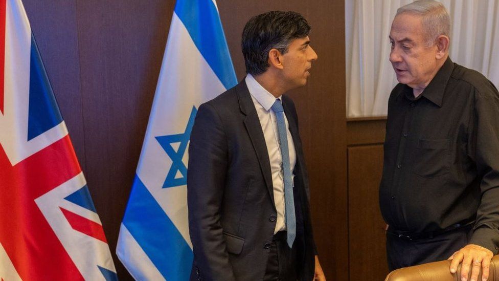 Rishi Sunak dhe Benjamin Netanyahu