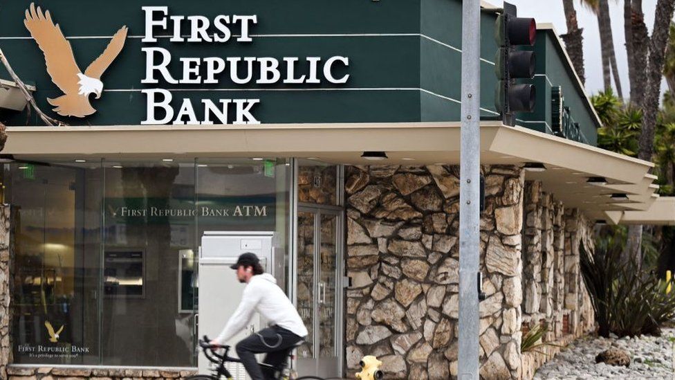 First Republic Bank customers pulled roughly $100bn from the company last month