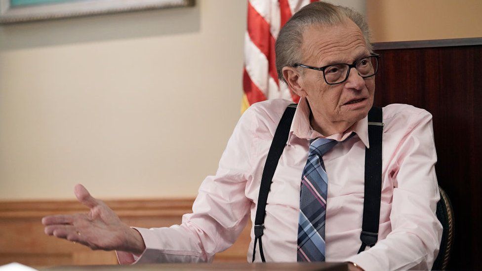 Larry King on Fox Show Let's Be Real. Photo courtesy of Fox