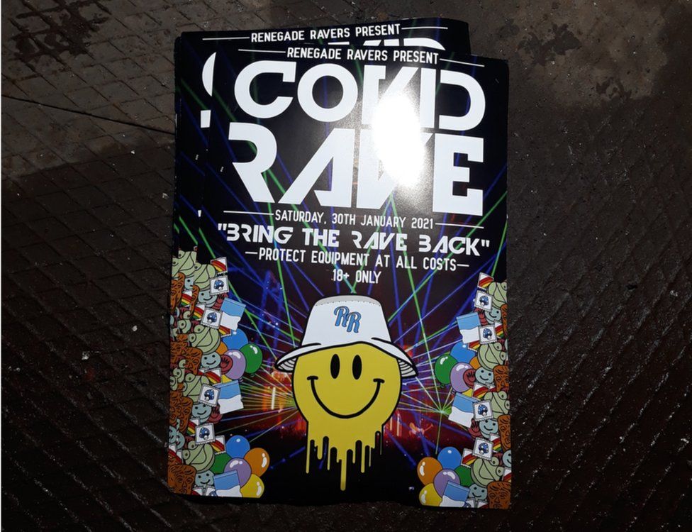 Covid Rave flyers