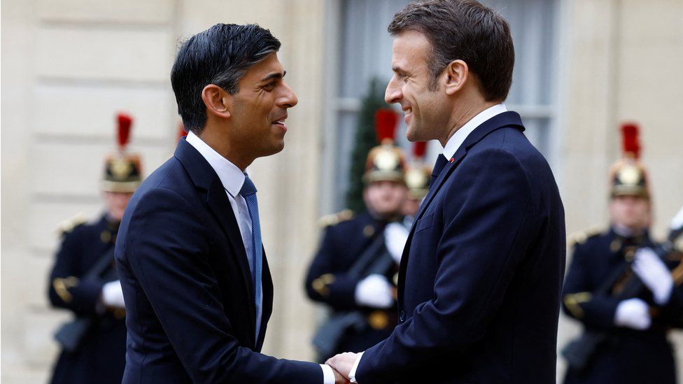 Rishi Sunak and Emmanuel Macron