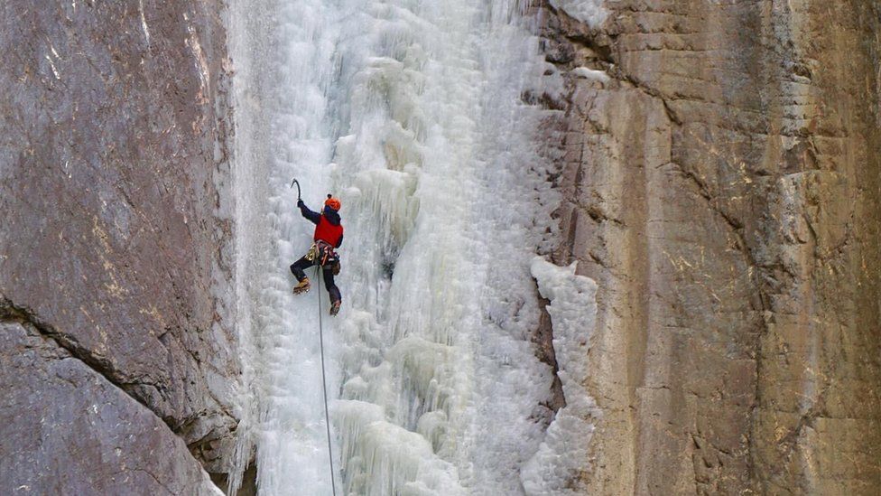 Ice climbing