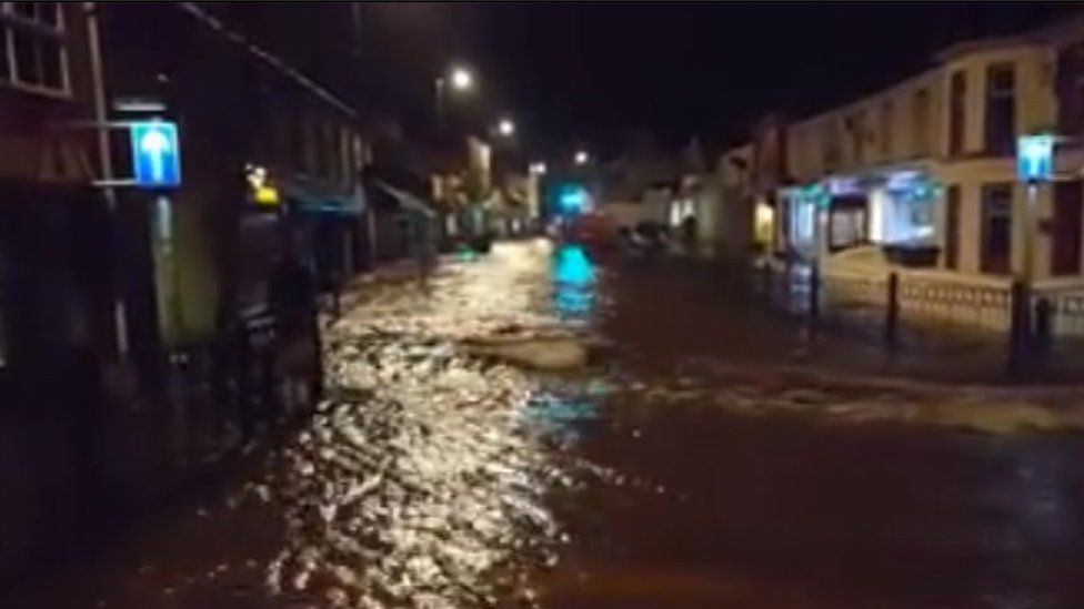 Flooding in Llangefni