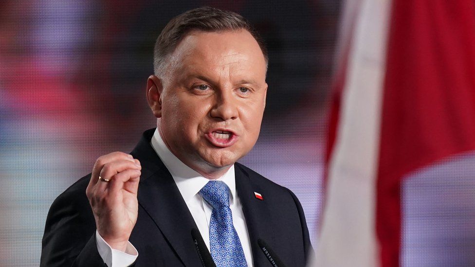 Polish President and member of the right-wing Law and Justice (PiS) party, Andrzej Duda