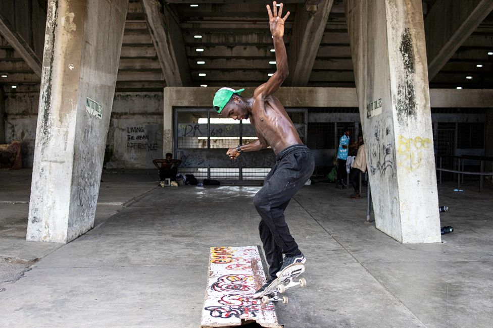 A skateboarder in Lagos, Nigeria - Wednesday 1 March 2023