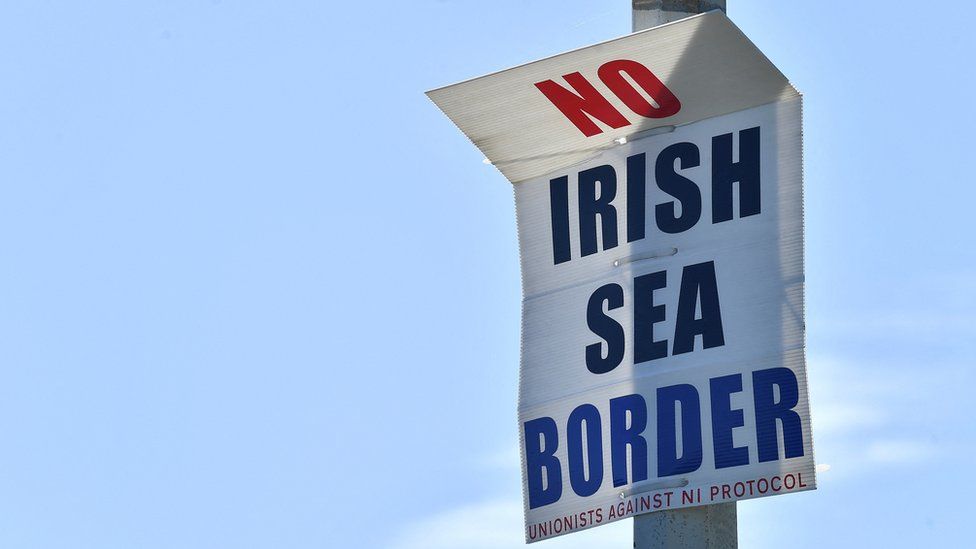 No Irish Sea Border sign