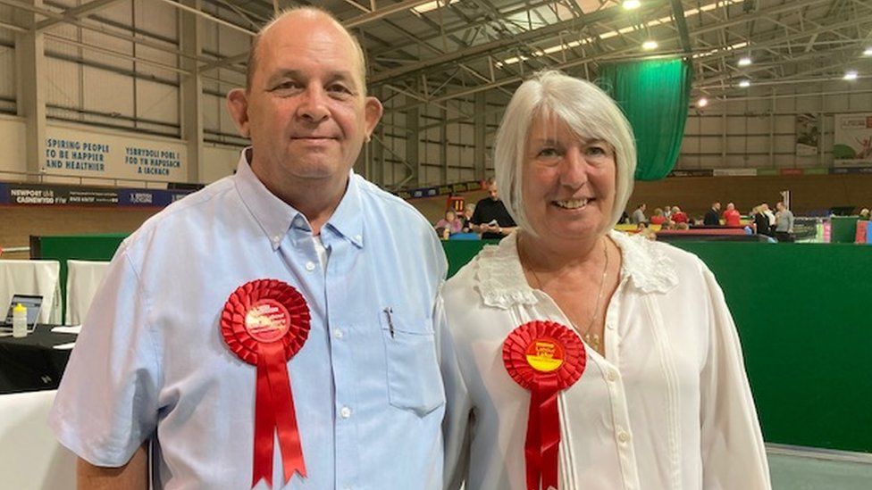 Labour has won 3 seats in the Alway ward in Newport - Debbie Harvey, Tim Harvey who are husband and wife won, and Alex Pimm