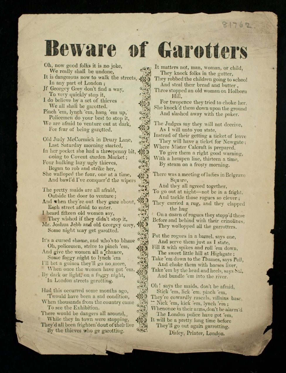 Poem called Beware of Garroter