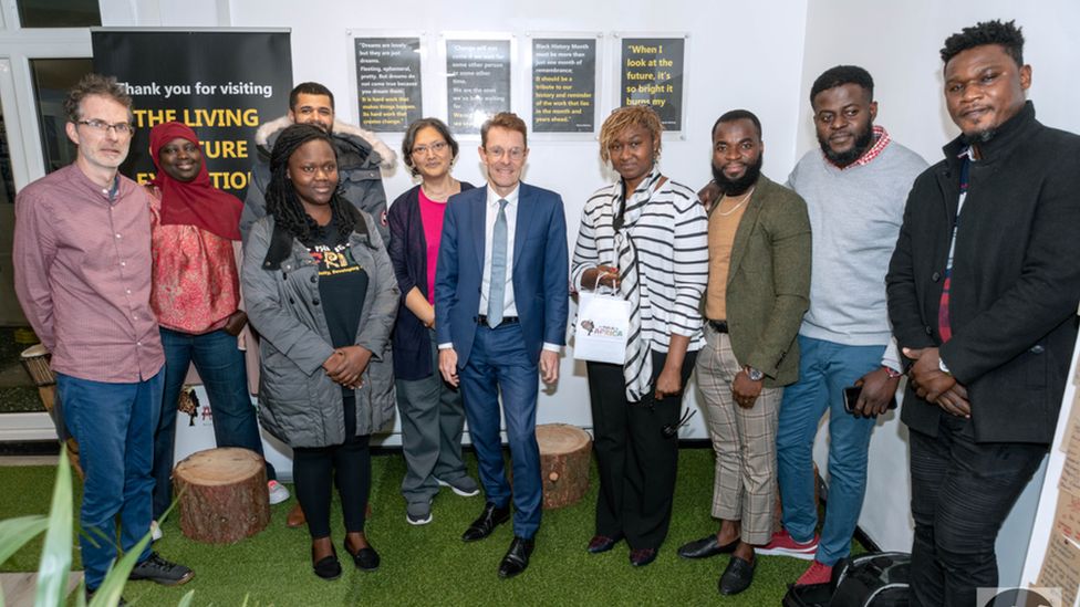 Staff from Highlife with the West Midlands mayor, Andy Street