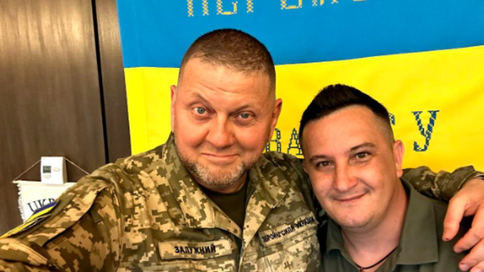 Col Shtefan with Gen Zaluzhnyi