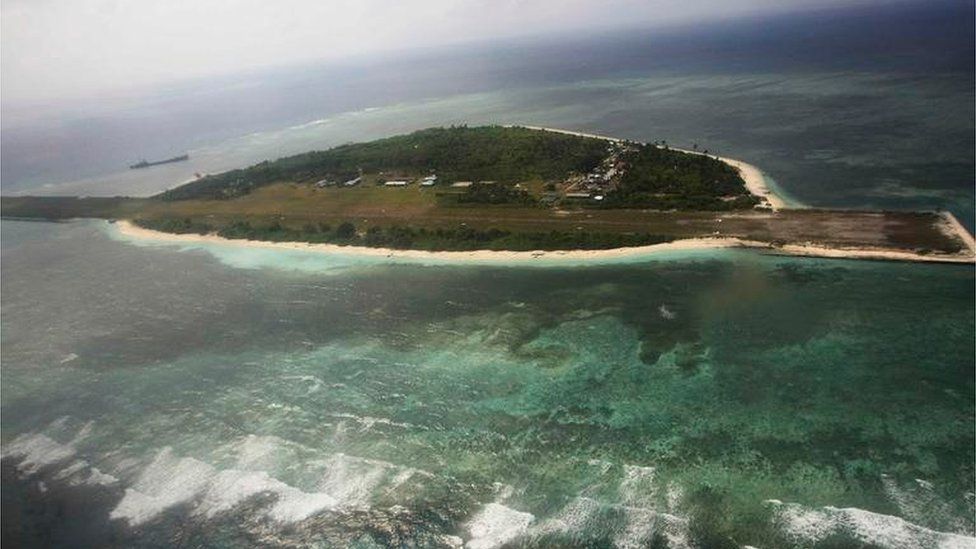 Aerial view of Pagasa (Hope) island