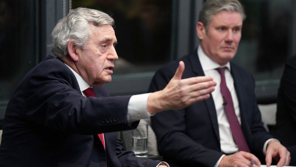 Gordon Brown with Keir Starmer