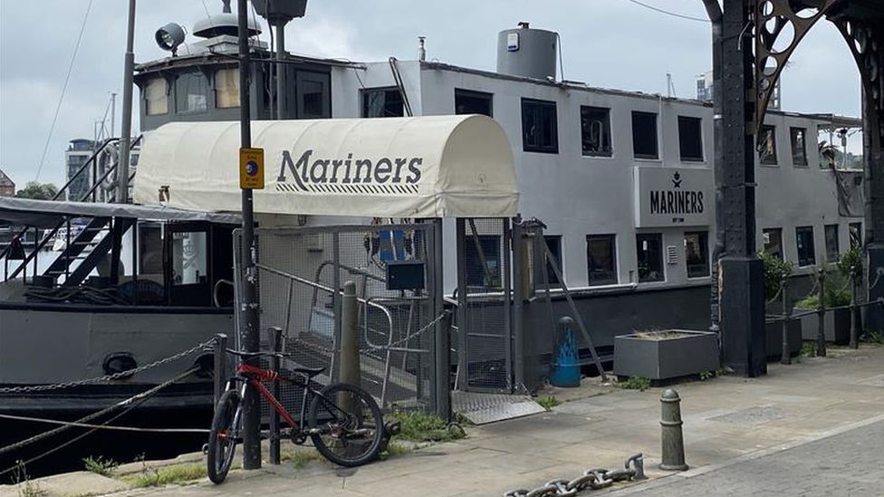 Mariners restaurant, on M S Amunda, at Ipswich's Waterfront