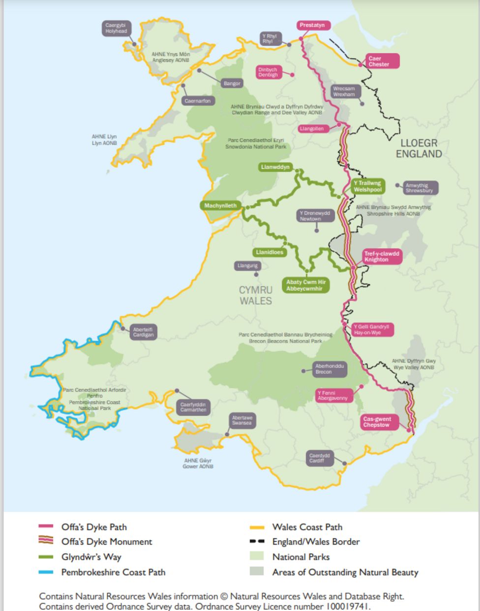 Wales Coast Path Record Breaking Route Celebrates Birthday BBC News    124428559 Map 