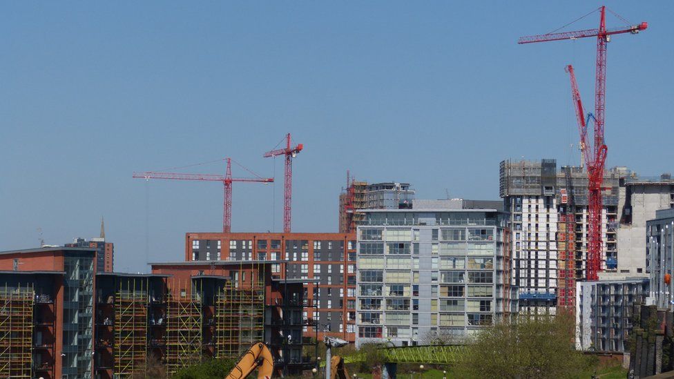 apartment blocks under construction