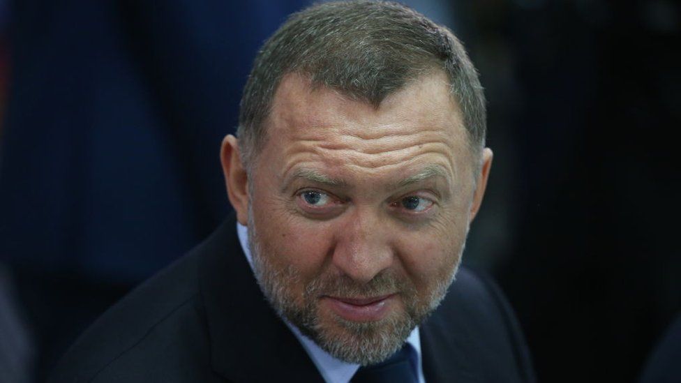 Oleg Deripaska at a meeting in Krasnoyarsk, March 2017