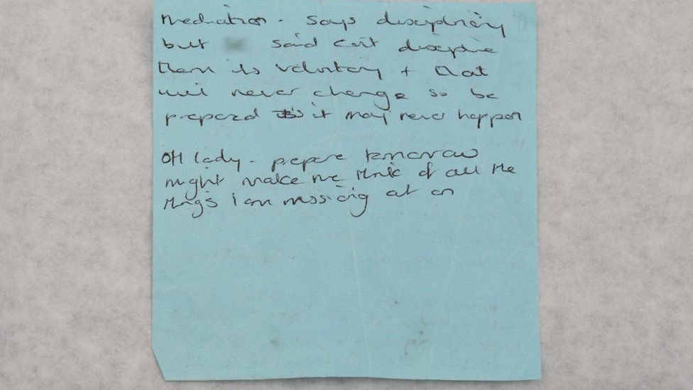 Notes found in Lucy Letby's home