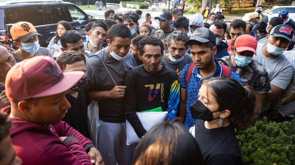 Migrants in Washington DC