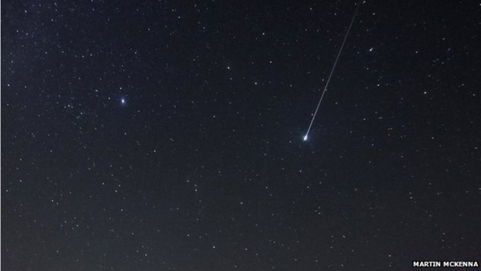 Perseid meteors put on spectacular show over Northern Ireland - BBC News