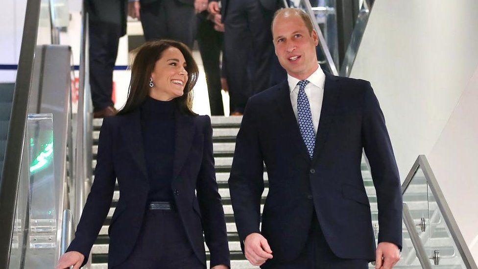 The Prince and Princess of Wales arrive in Boston