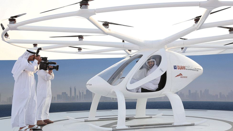 Dubai tests drone taxi service BBC News