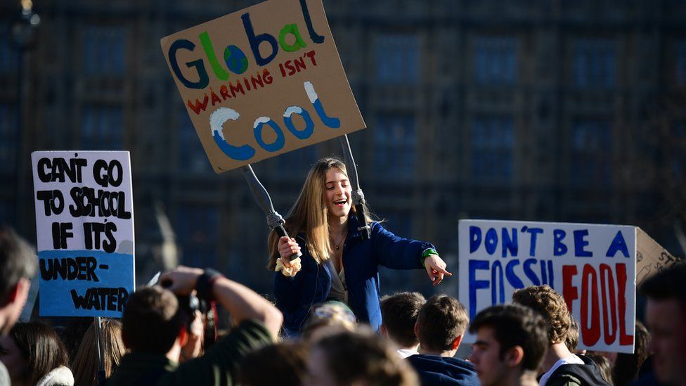 Protestors in London