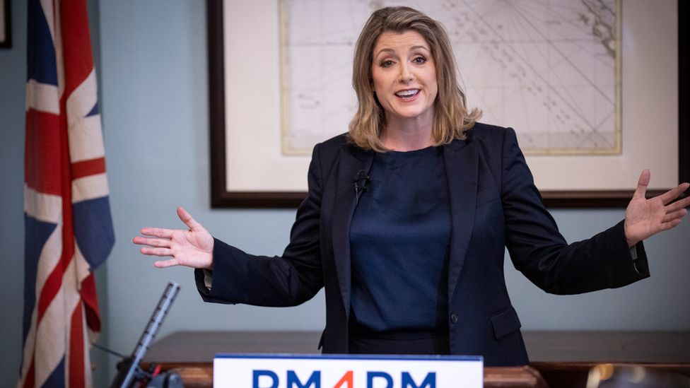 Penny Mordaunt speaks at the launch of her campaign for the Conservative Party leadership