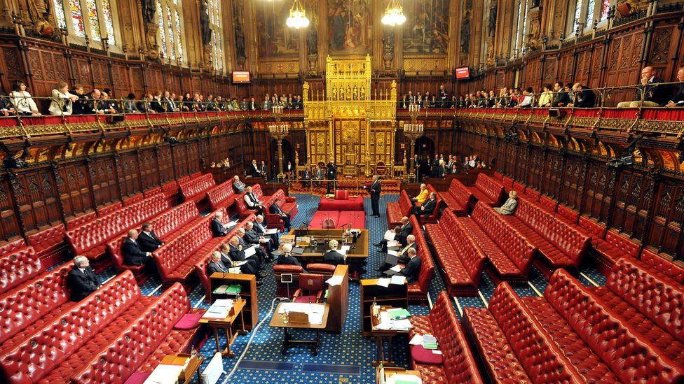 The interior of the House of Lords