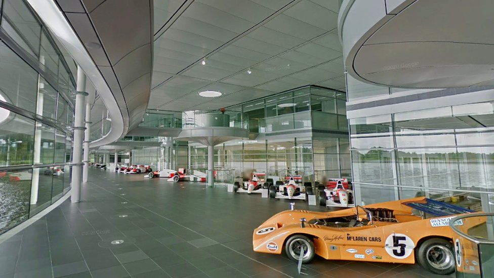 McLaren showroom at HQ