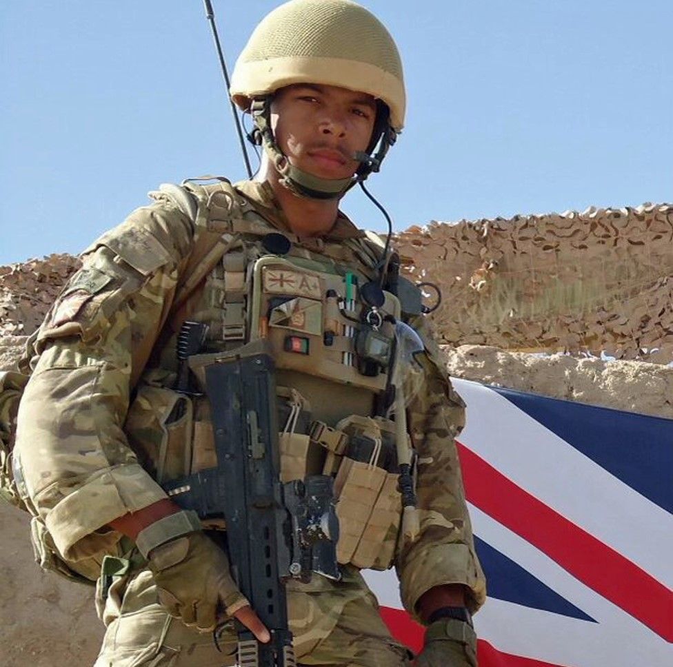 Danny aged 19 in Afghanistan