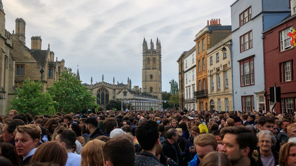 May Day crowds