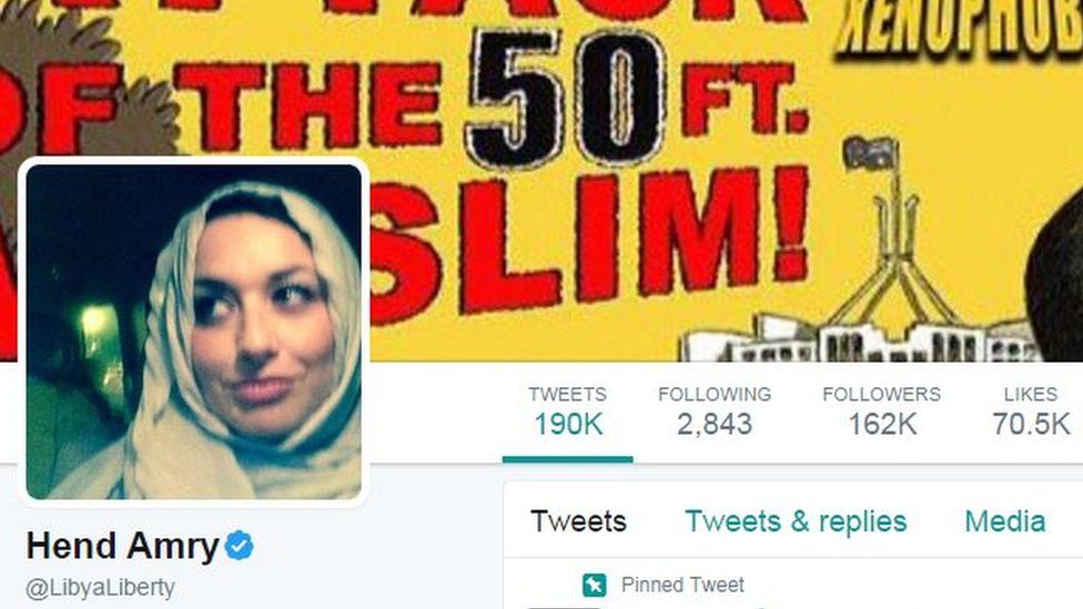 Hend Amry has been dubbed "the queen of Muslim Twitter"