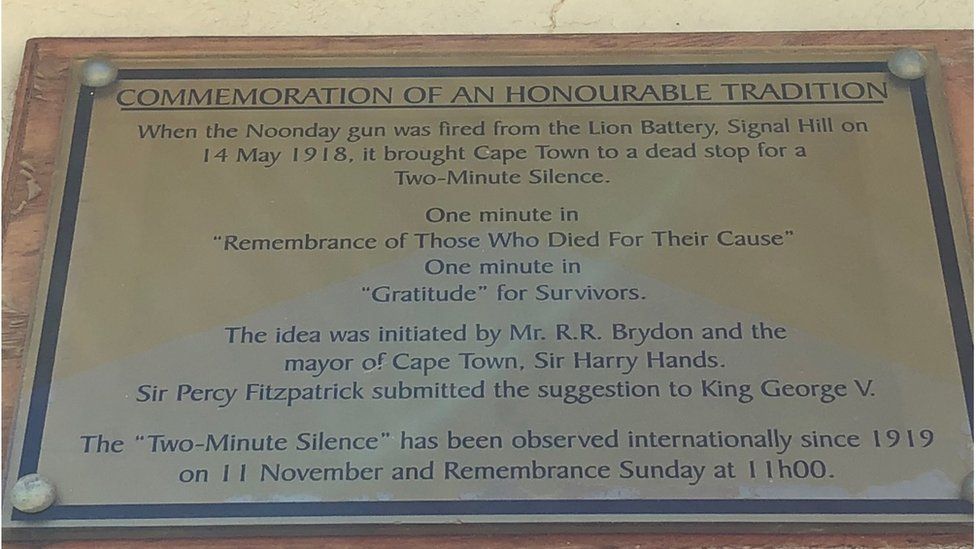 plaque in South Africa