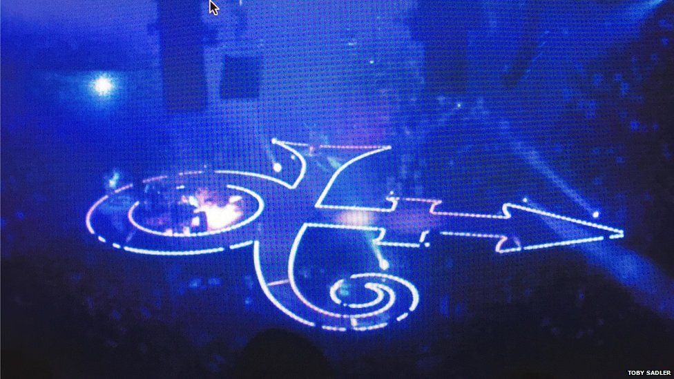 Prince performed inside a giant "Symbol" for his run of gigs at London's O2 in 2007