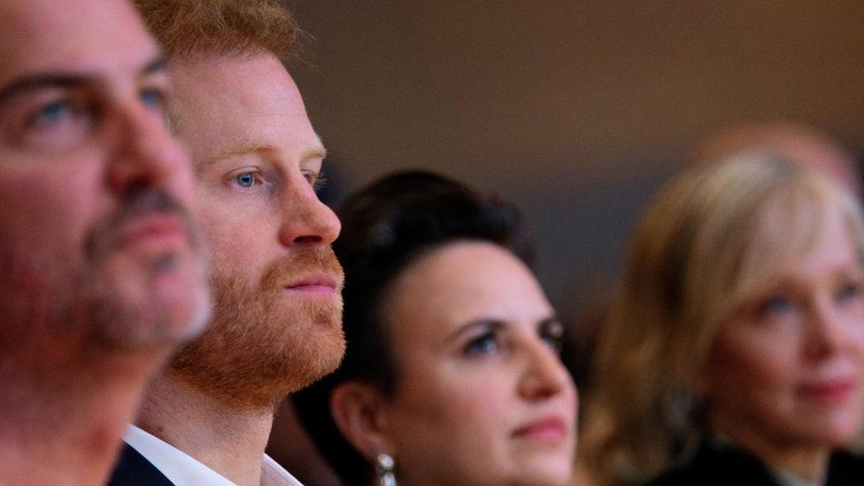 Prince Harry in the audience at the event.