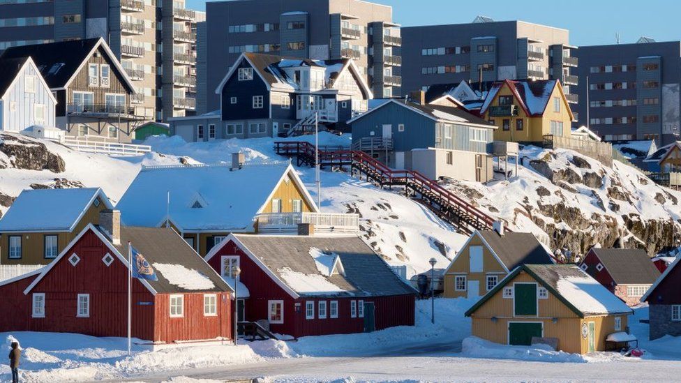 Houses in Nuuk, the capital of Greenland