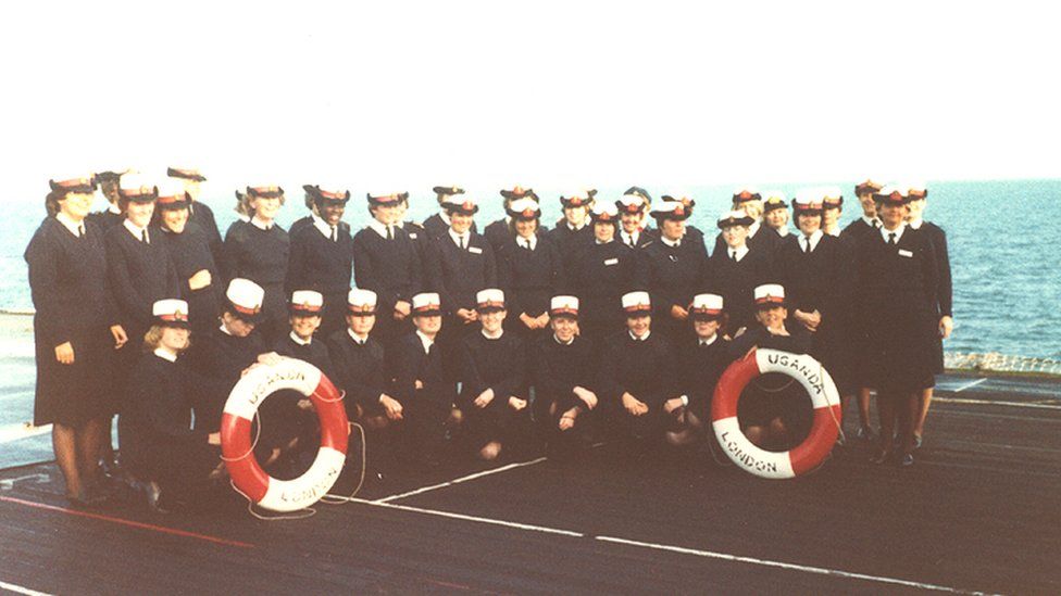 Female officers on the ship