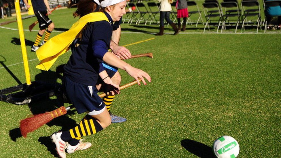 Quidditch being played in New York in 2010