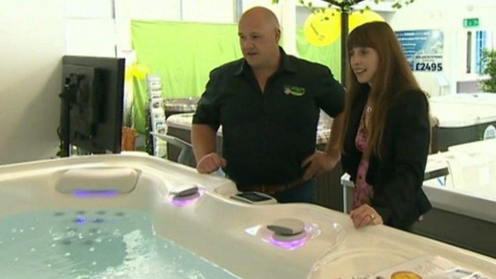Bethan James visits a hot tub firm