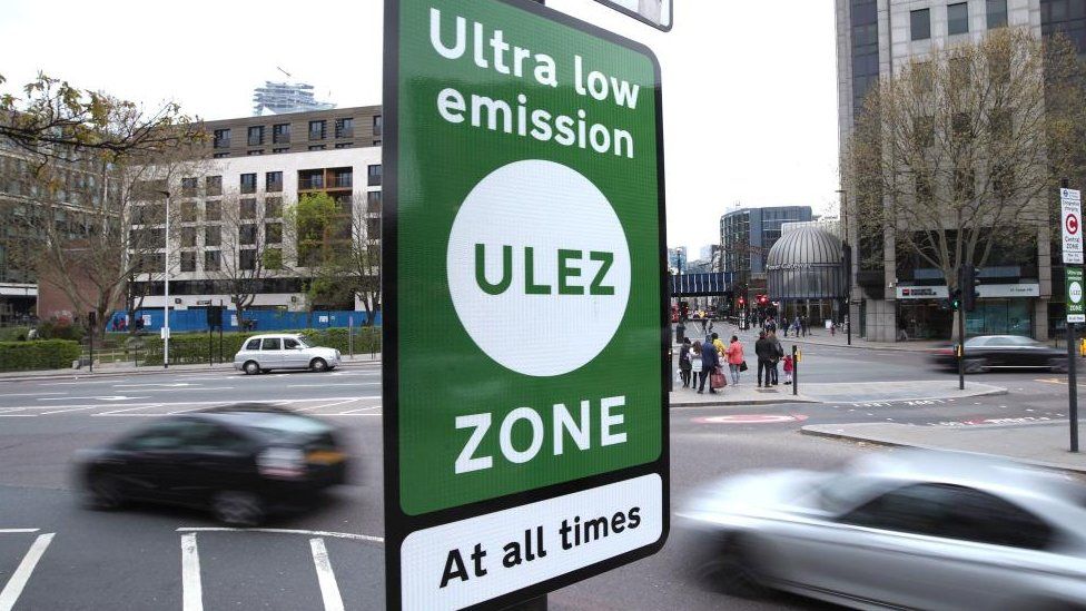 Cars and Ulez sign