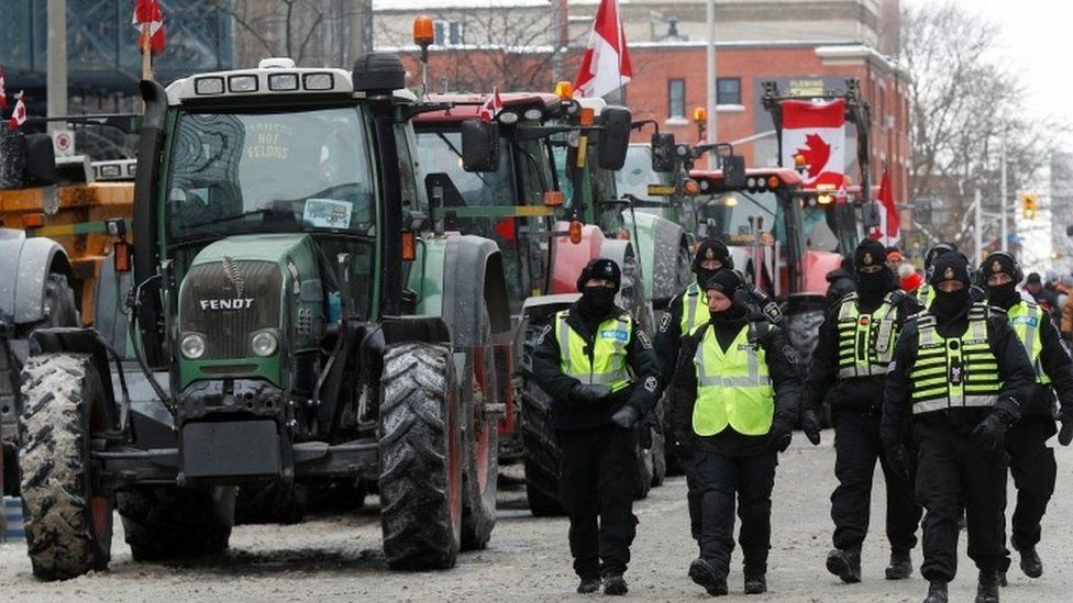 Freedom Convoy: Ottawa declares emergency over trucker Covid rules protests