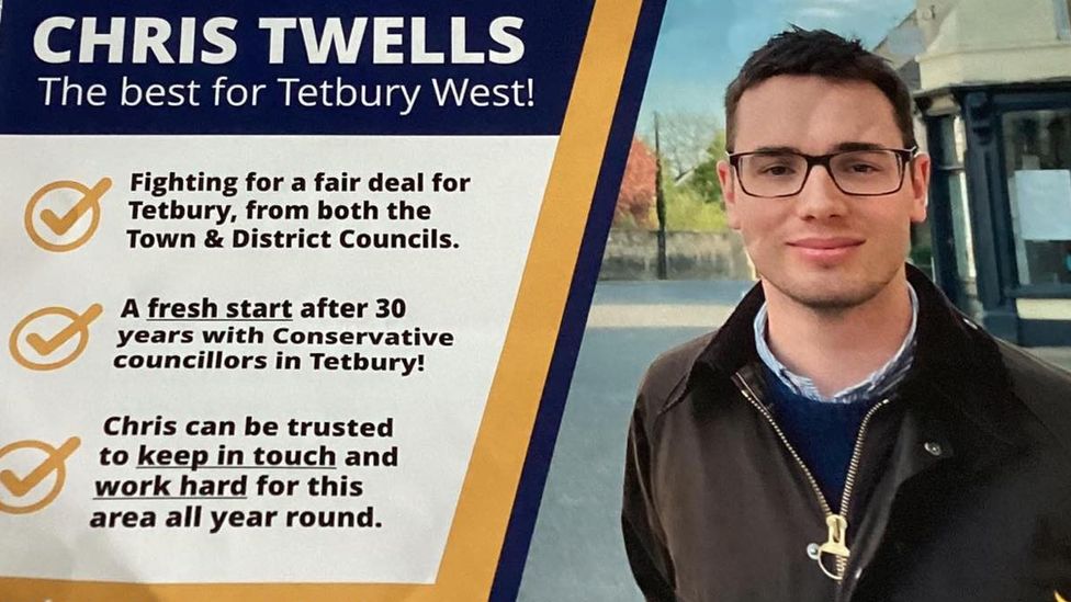 A picture of Chris Twells' election leaflet